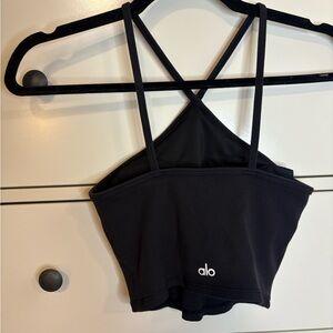 Alo Crop Tank Top Black size XS